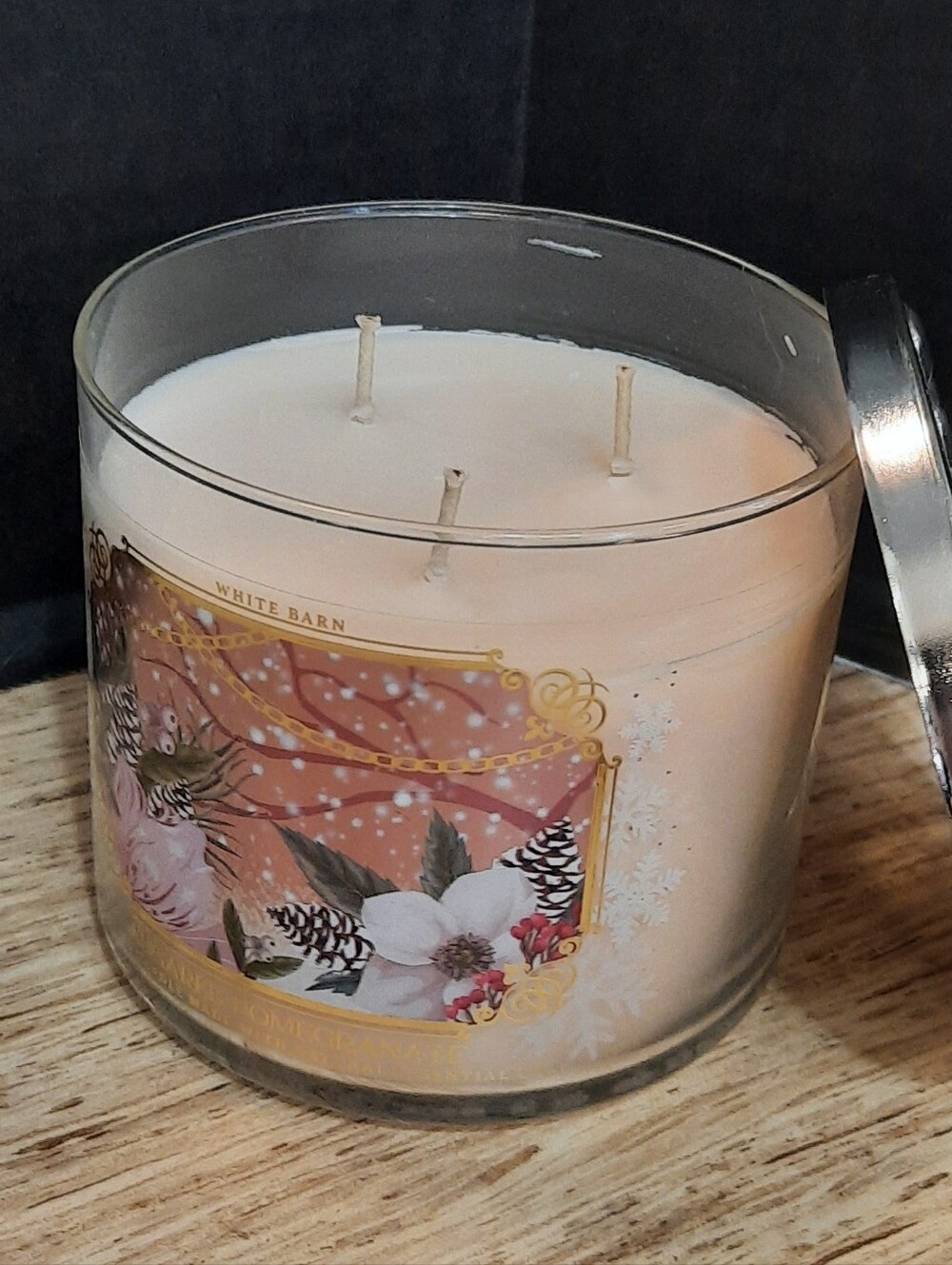 "SUGARED POMEGRANATE" Bath And Body Works 3 WICK
